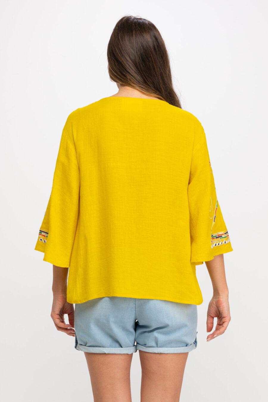 peace&love by calao BLUSA DE CUELLO PICO Y ESTILO OVERSIZE PR9011B Outlet online
