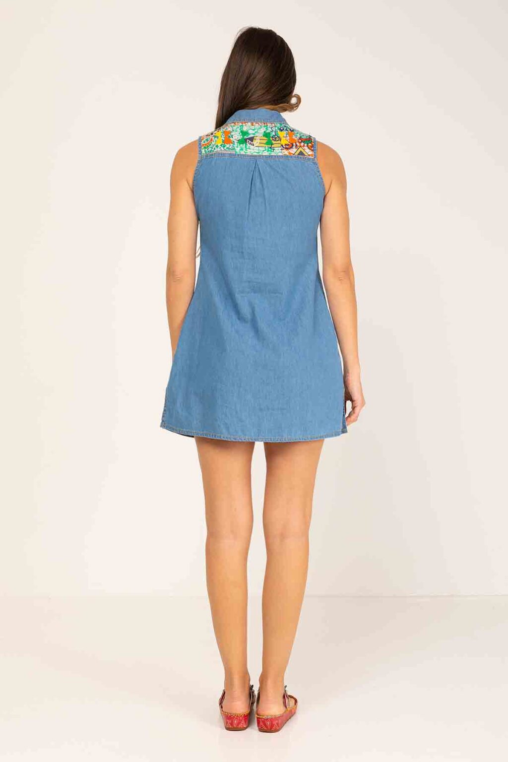 peace&love by calao VESTIDO DENIM ESTILO CAMISERO SIN MANGAS Rebajas