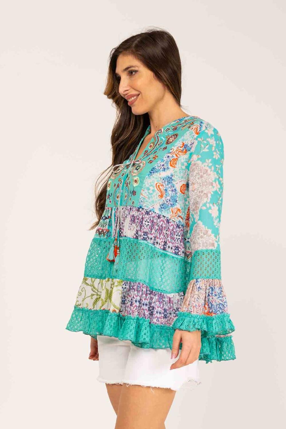 peace&love by calao BLUSON ESTAMPADO BOHO LOOK Tienda