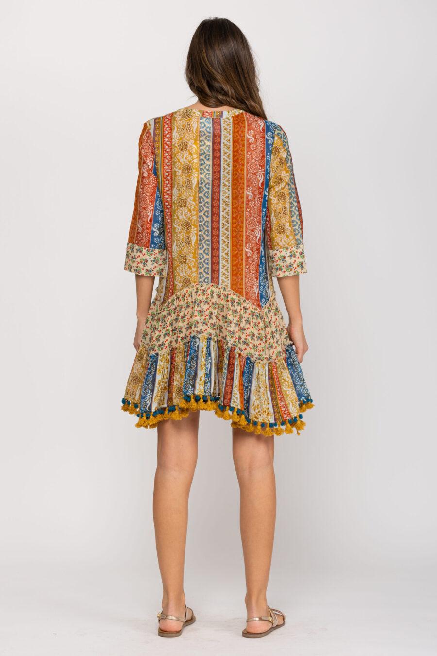 peace&love by calao VESTIDO DE ESTAMPADO PATCHWORK Rebajas online
