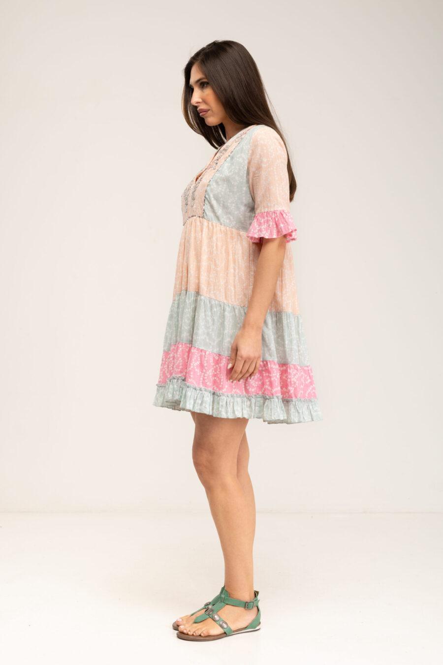 peace&love by calao VESTIDO CORTO ESTAMPADO BOHO LOOK Rebajas top