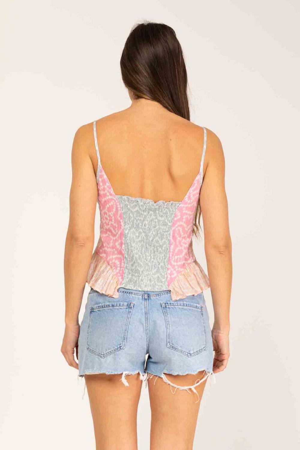 peace&love by calao TOP ESTAMPADO CON MEZCLA DE COLORES Precio de fábrica