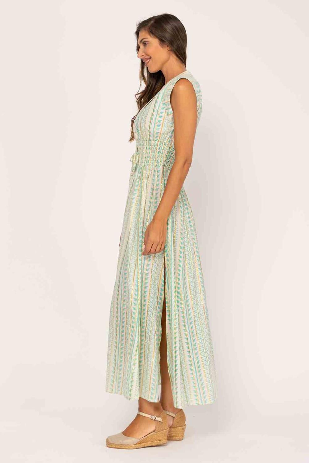 peace&love by calao VESTIDO LARGO CUELLO V Oferta especial de fábrica