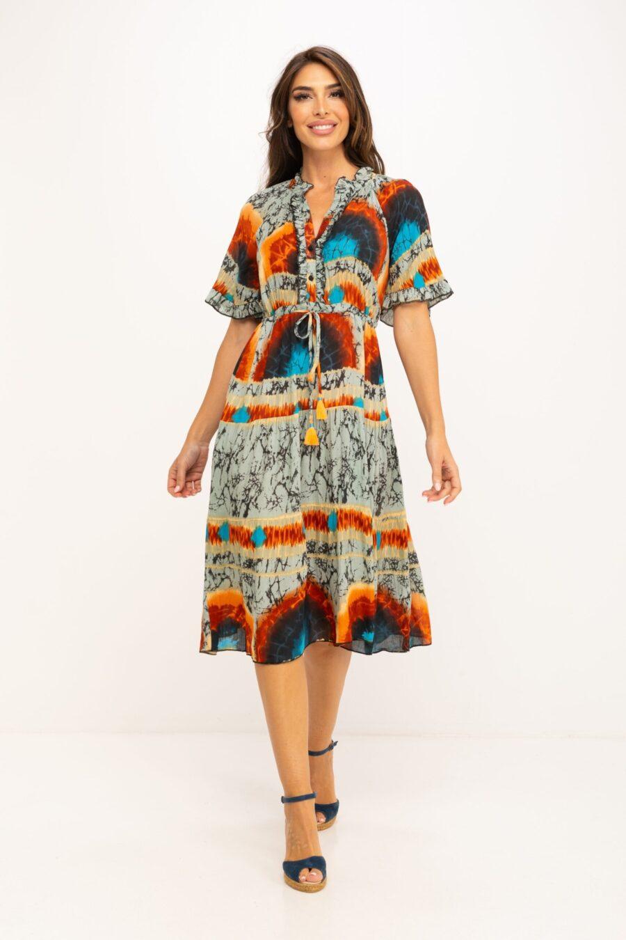 peace&love by calao VESTIDO TYE DYE LARGO