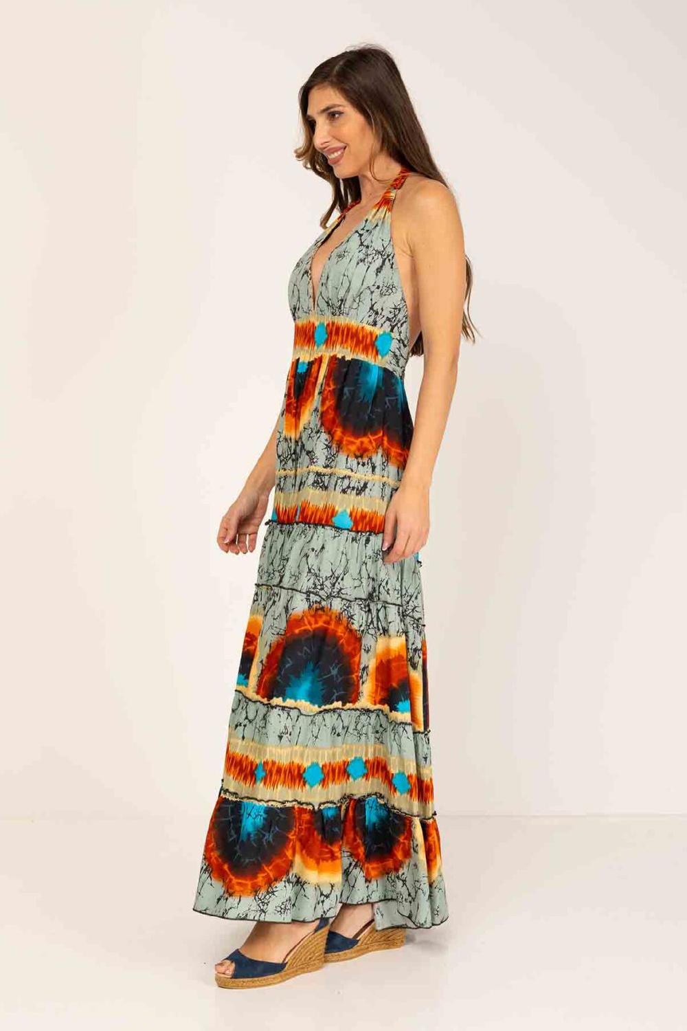 peace&love by calao VESTIDO LARGO TYE DYE Ahorra y exporta