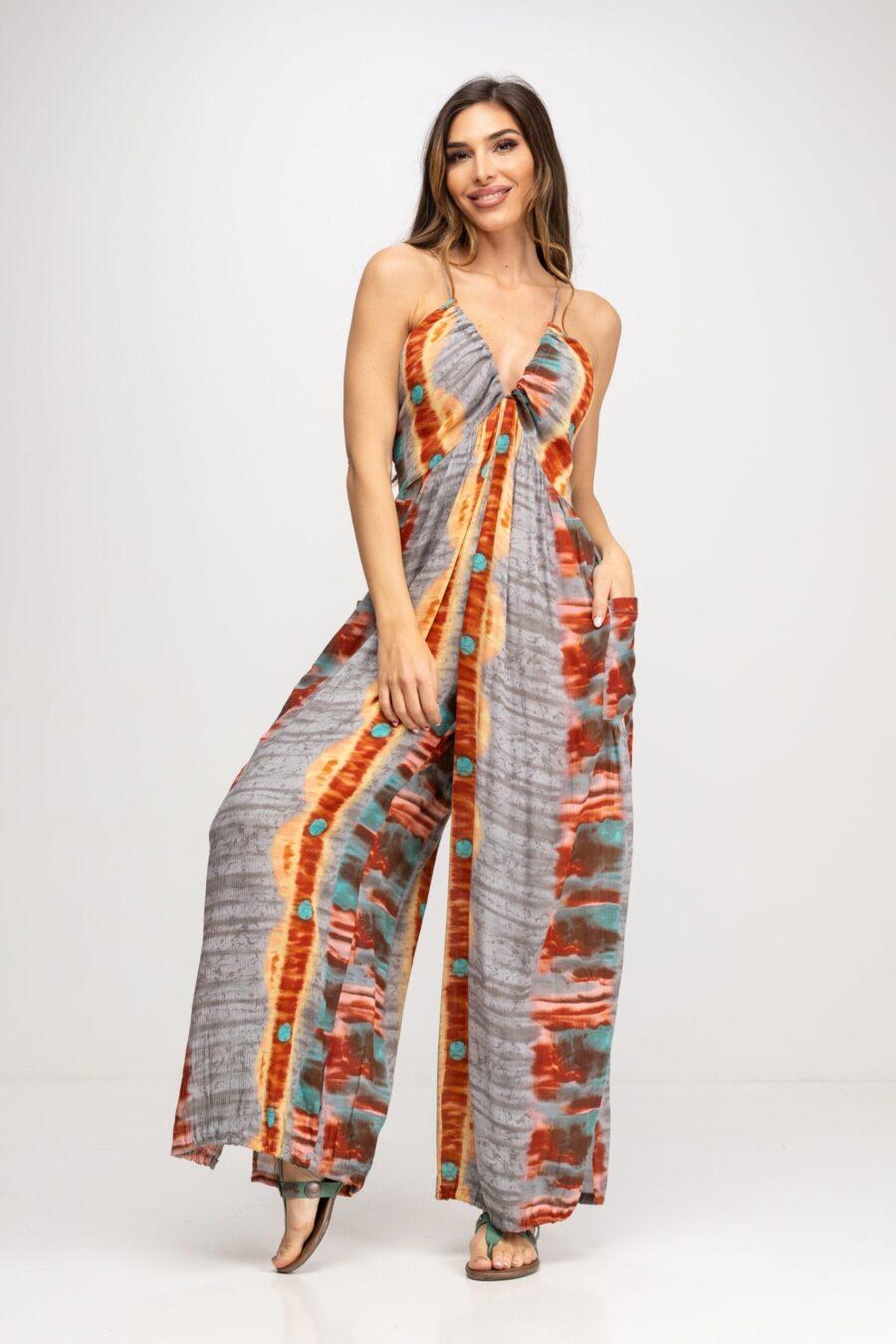 peace&love by calao MONO TIE DYE CON TIRANTE