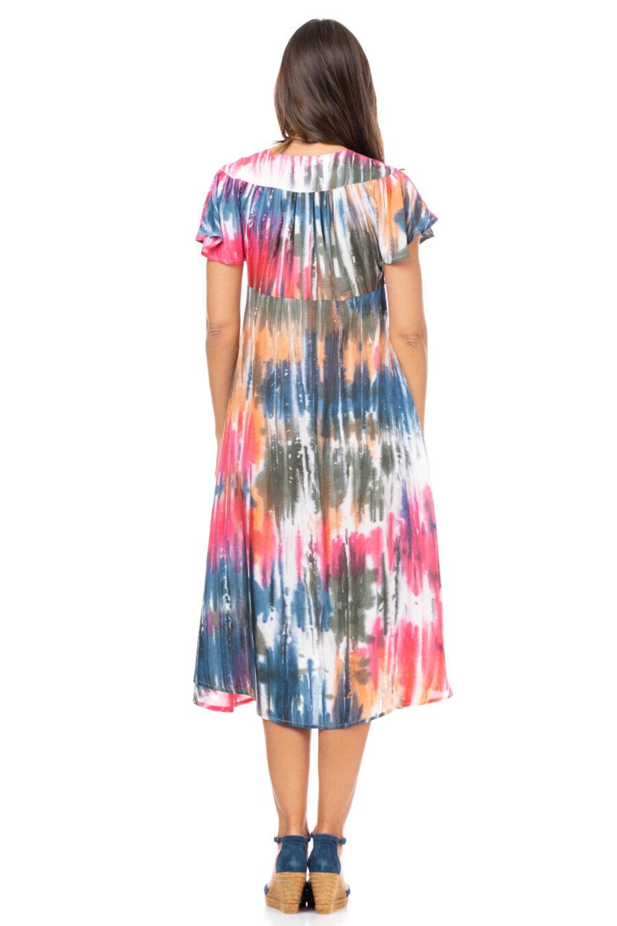 peace&love by calao VESTIDO TYE DYE DE COLORES Última moda