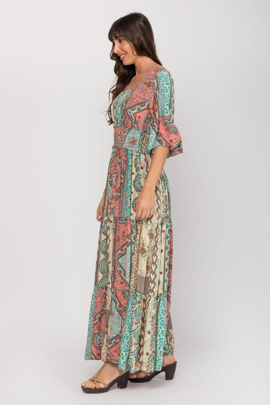 peace&love by calao VESTIDO LARGO ESTAMPADO Precio ultrabajo