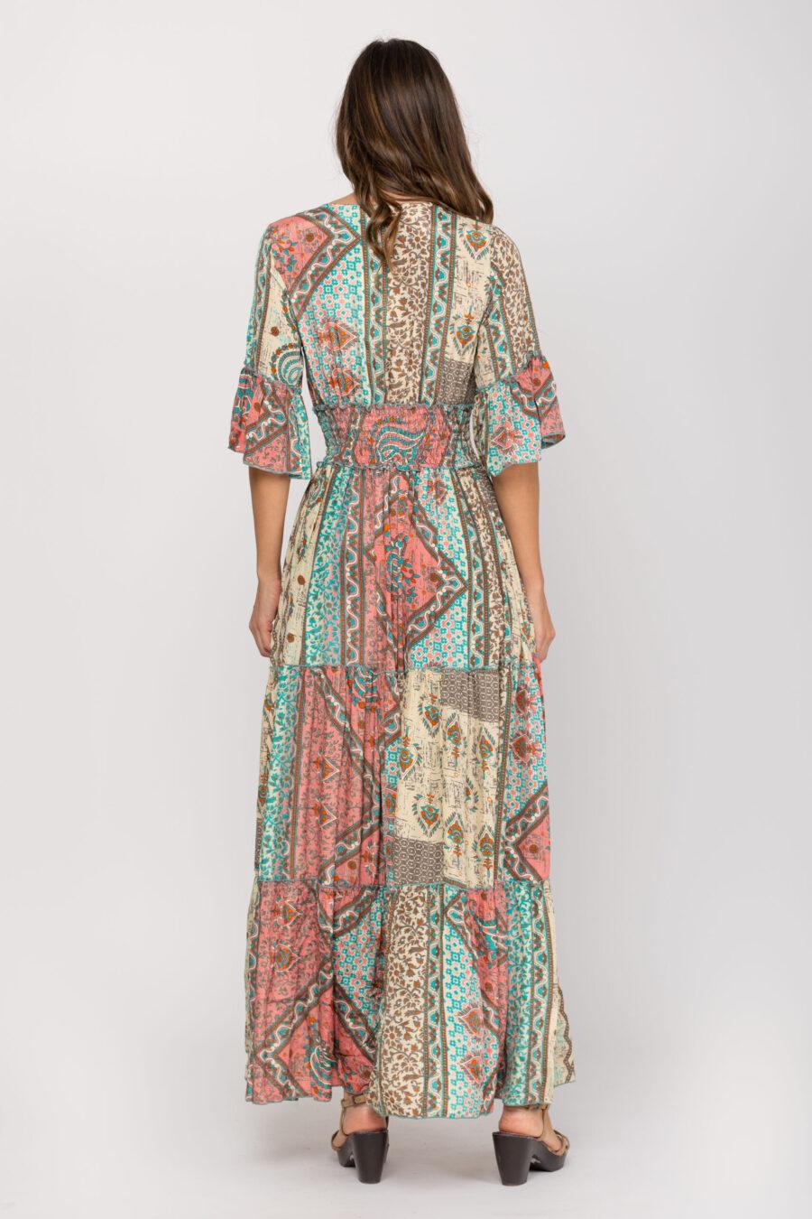 peace&love by calao VESTIDO LARGO ESTAMPADO Precio ultrabajo