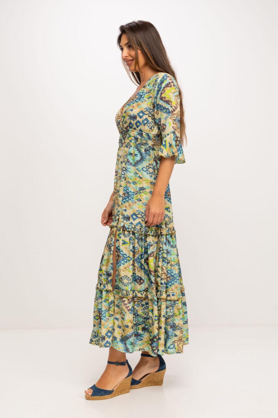 peace&love by calao VESTIDO LARGO ESTAMPADO En línea