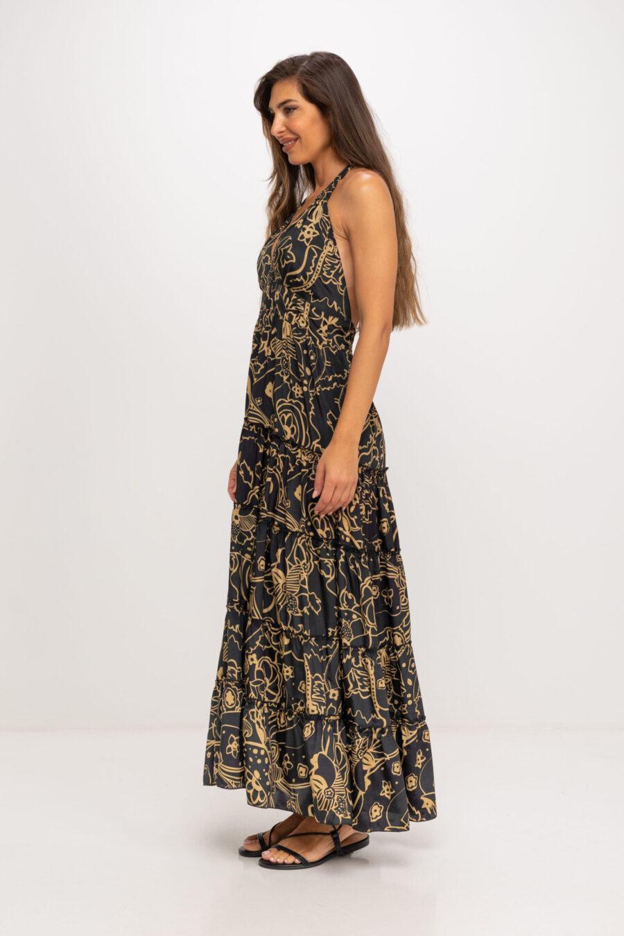 peace&love by calao VESTIDO LARGO ESTAMPADO Venta caliente