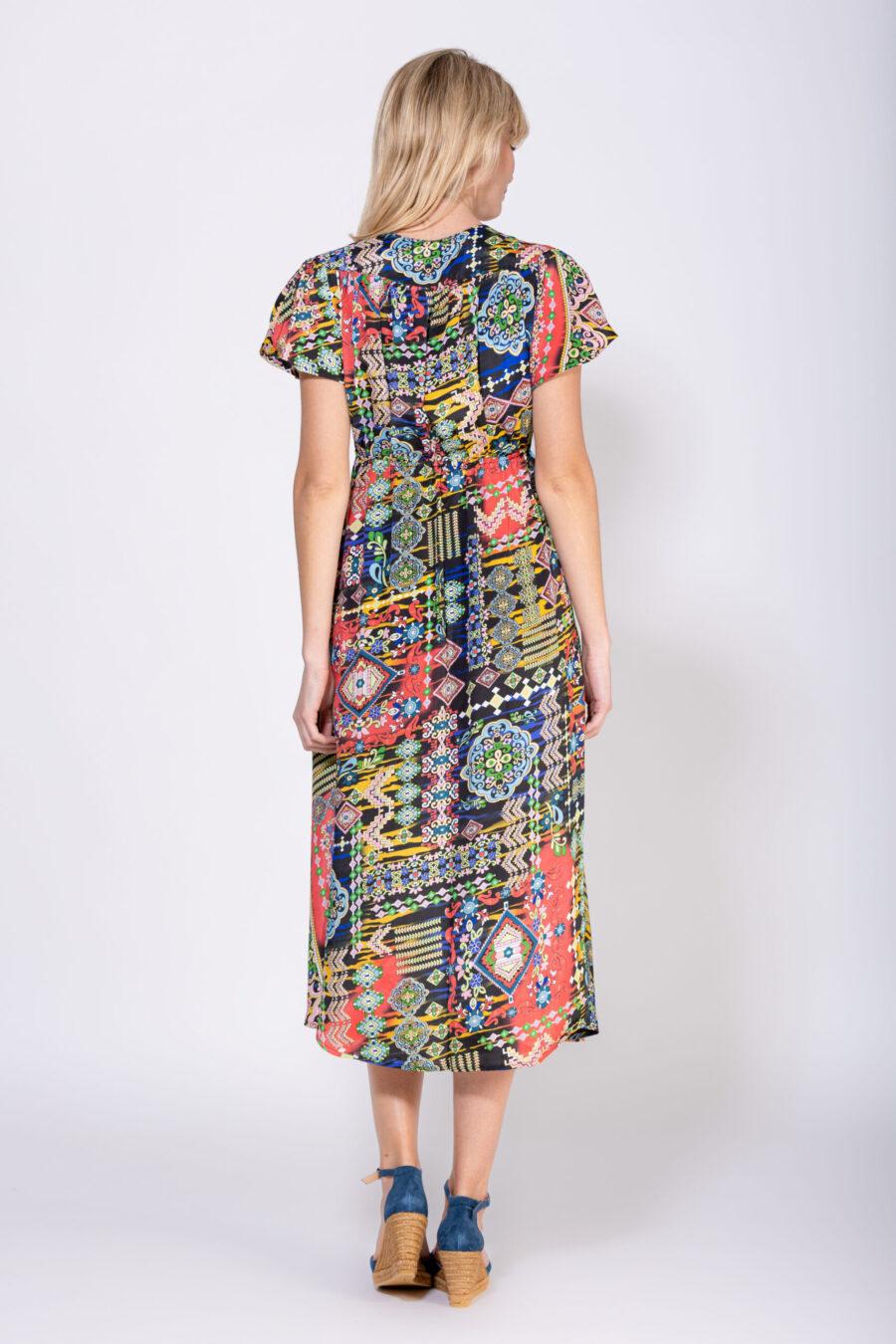 peace&love by calao VESTIDO LARGO CRUZADO ESTAMPADO Gran oferta