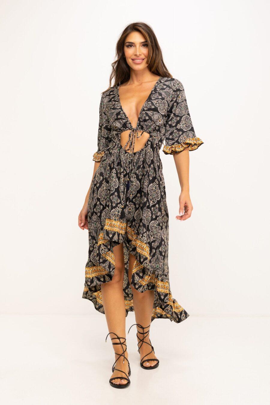 peace&love by calao VESTIDO ESTAMPADO MEDIA PIERNA