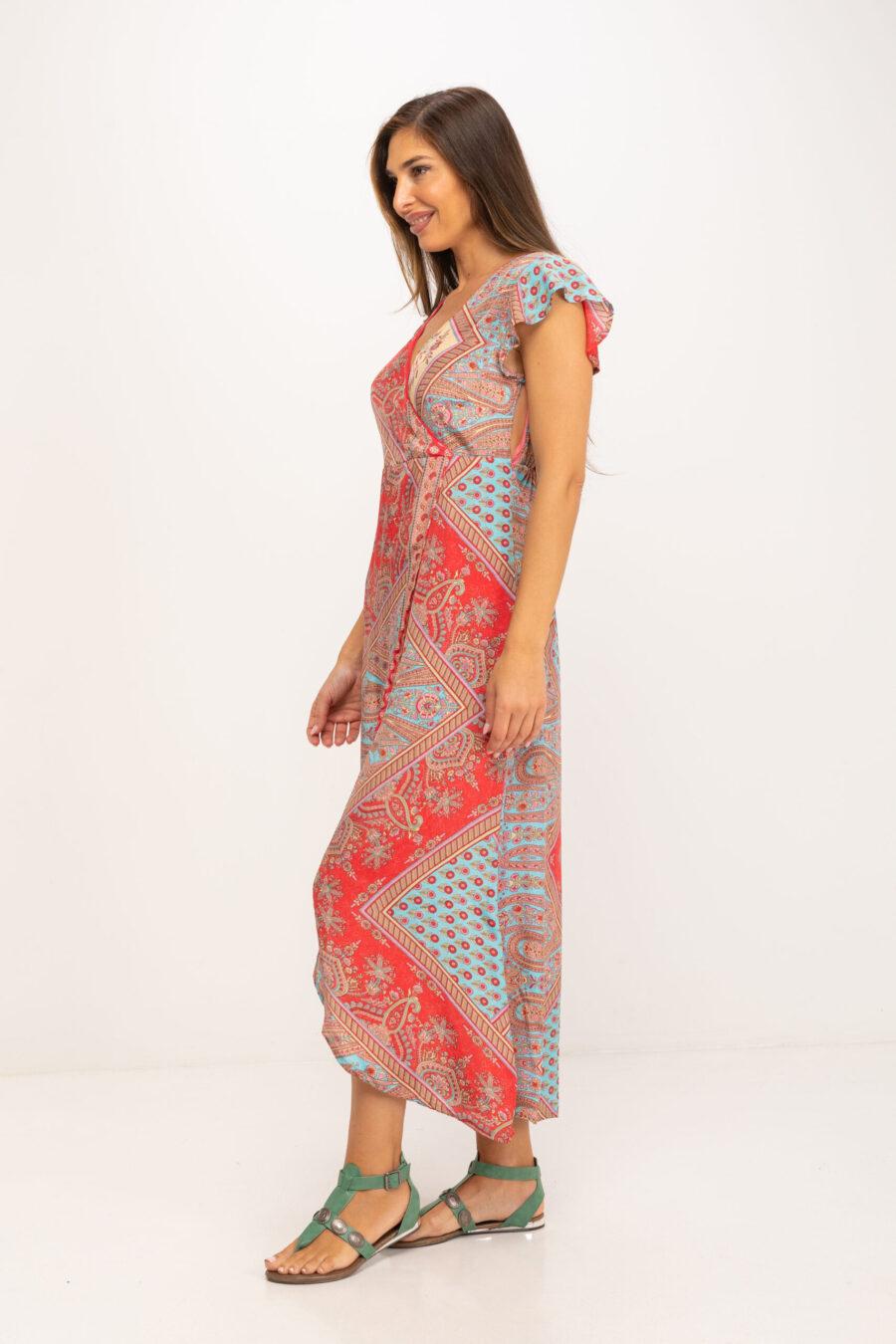 peace&love by calao VESTIDO LARGO ESTAMPADO Tienda de fábrica