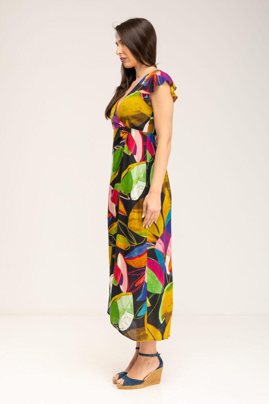 peace&love by calao VESTIDO ESTAMPADO CRUZADO Oferta exclusiva