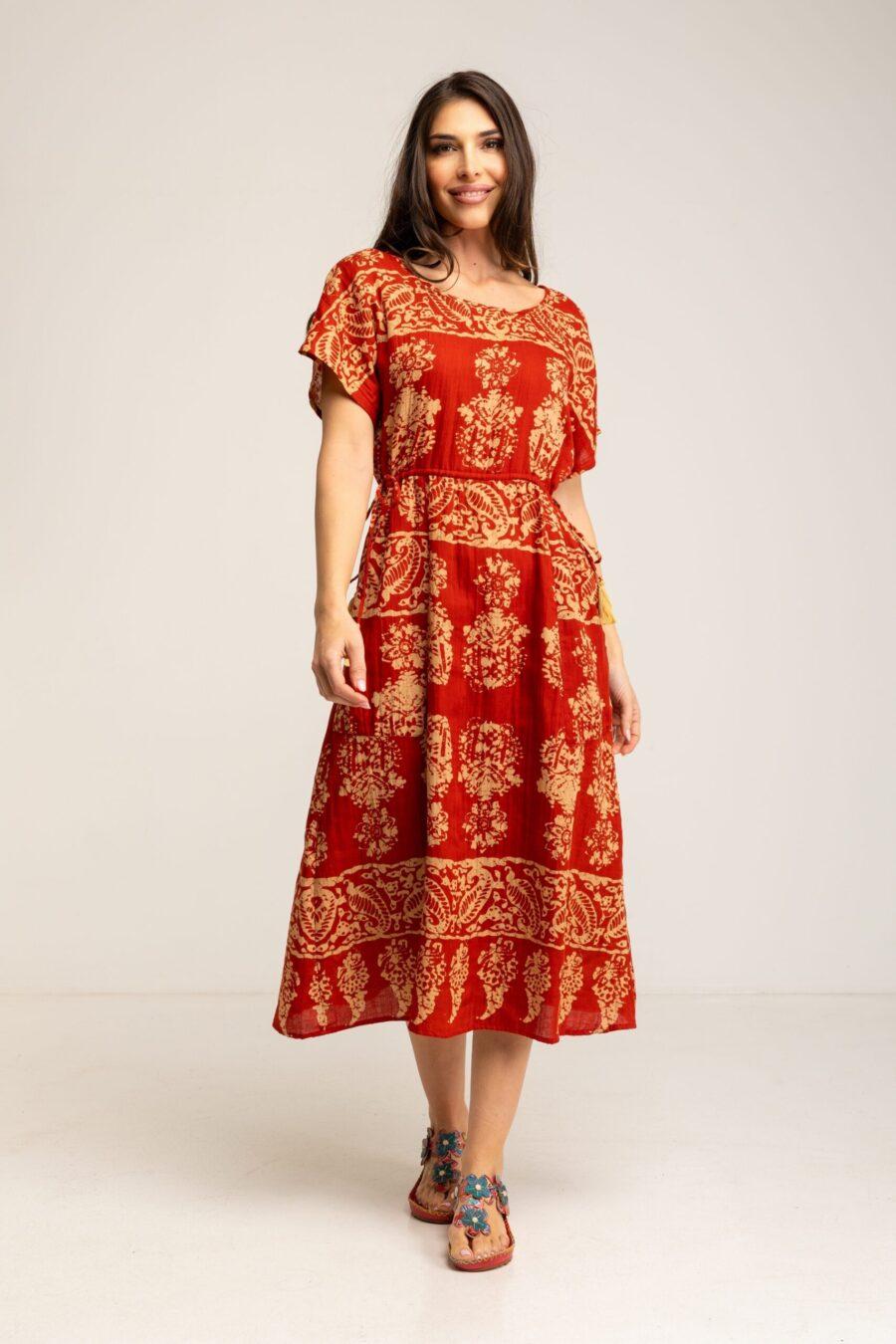 peace&love by calao VESTIDO ESTAMPADO ÉTNICO