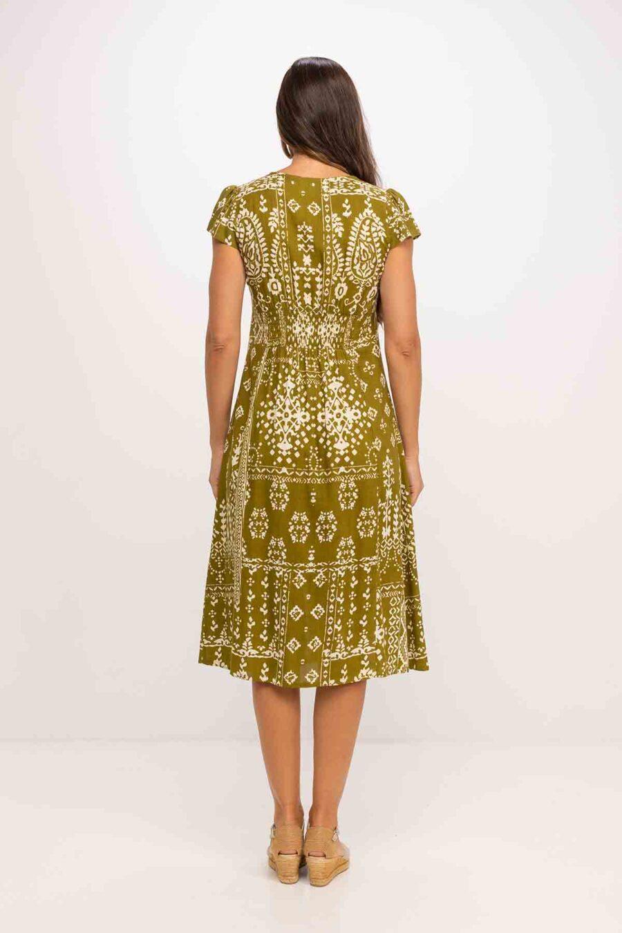 peace&love by calao VESTIDO LARGO ESTAMPADO BITONO Descuento