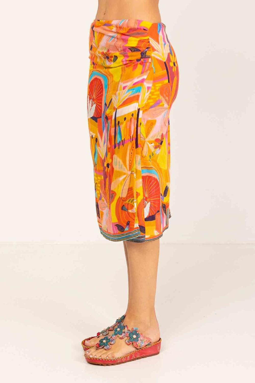 peace&love by calao FALDA MIDI ESTAMPADA Superdescuento