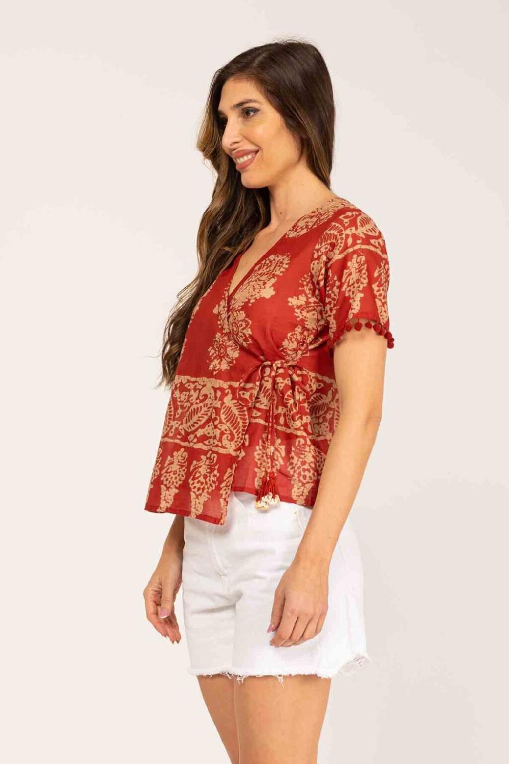 peace&love by calao BLUSA ESTAMPADA TIPO KIMONO Devoluciones gratuitas