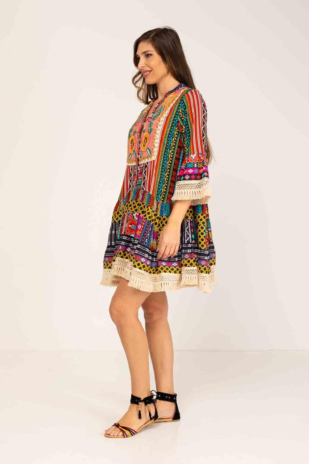 peace&love by calao VESTIDO CORTO ESTAMPADO Outlet
