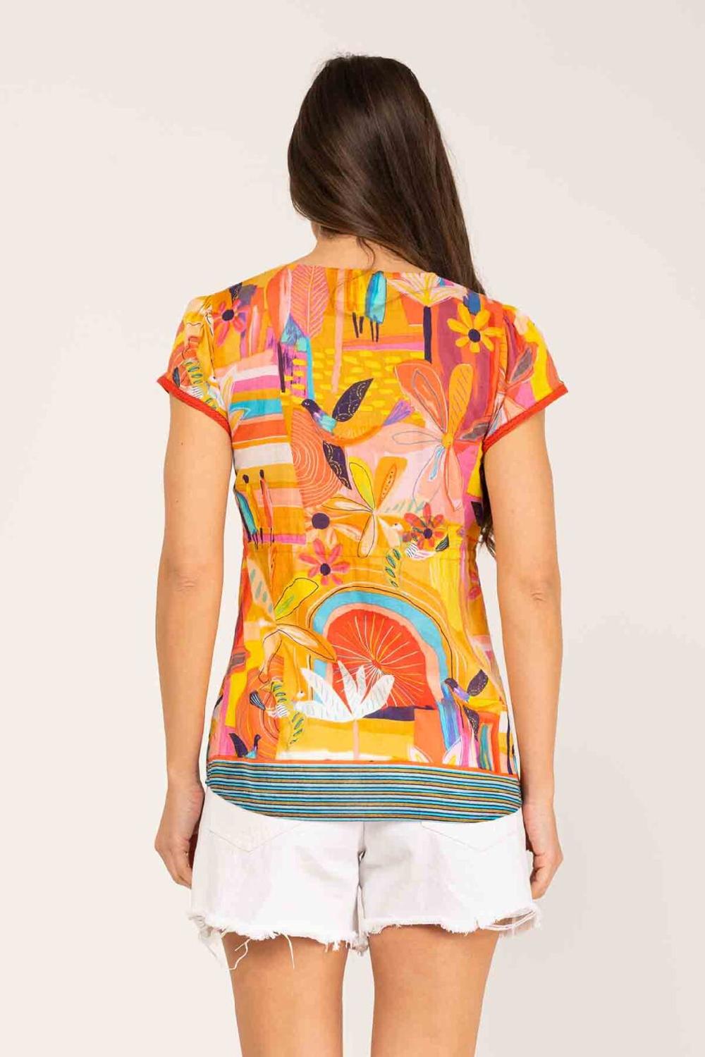 peace&love by calao BLUSA ESTAMPADA MANGA CORTA Outlet online