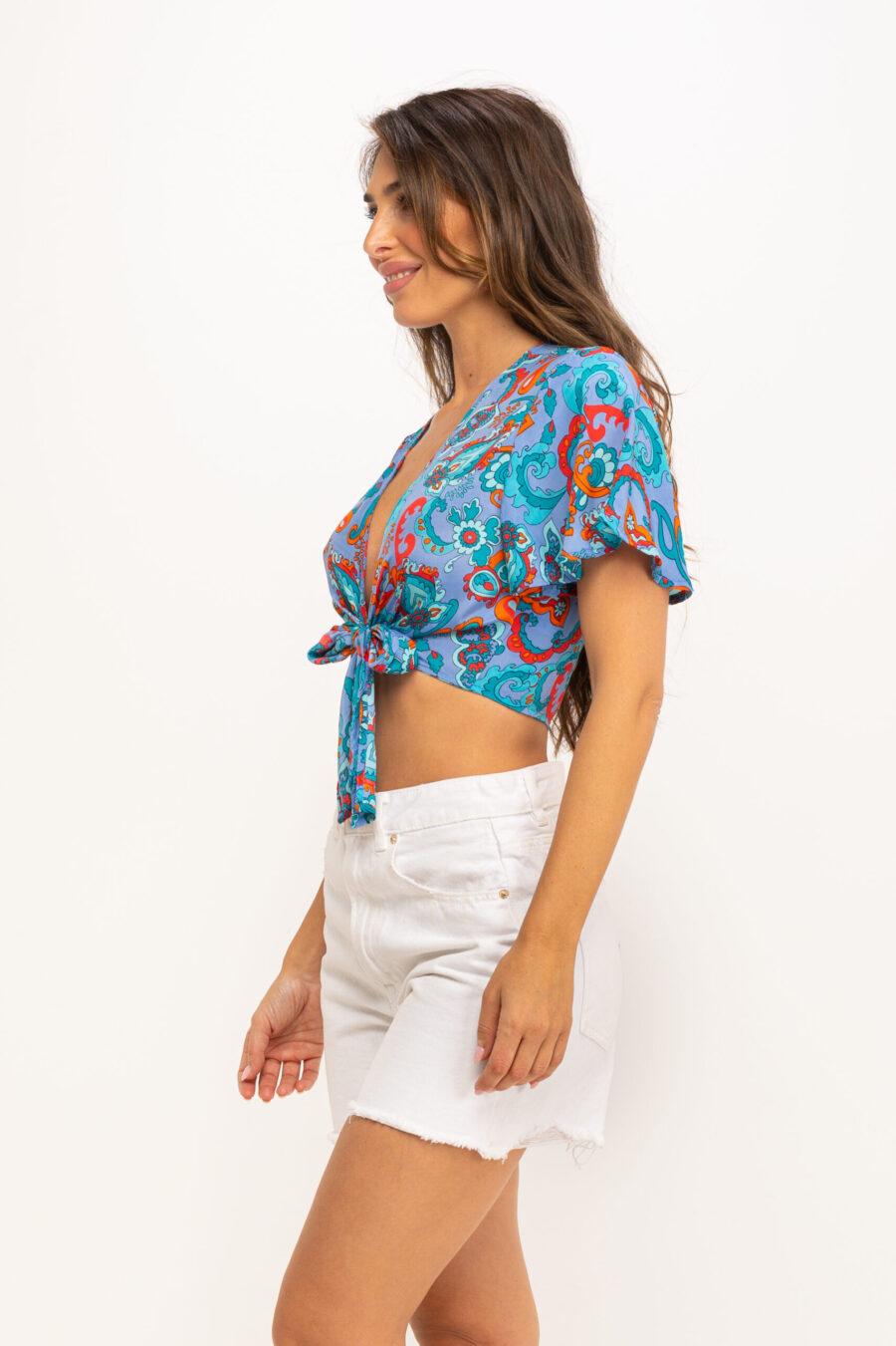 peace&love by calao BLUSA CORTA ESTAMPADA Rebajas