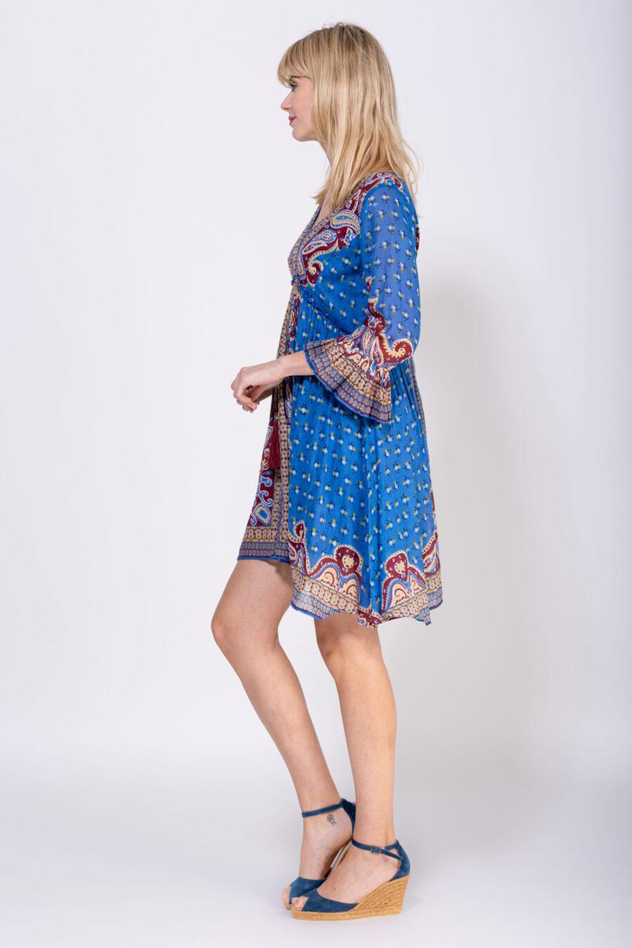 peace&love by calao VESTIDO CORTO ESTAMPADO CACHEMIRE Gran oferta