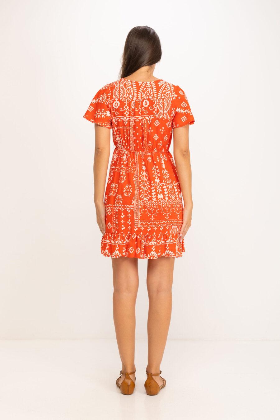 peace&love by calao VESTIDO CORTO ESTAMPADO BITONO Precio de fábrica