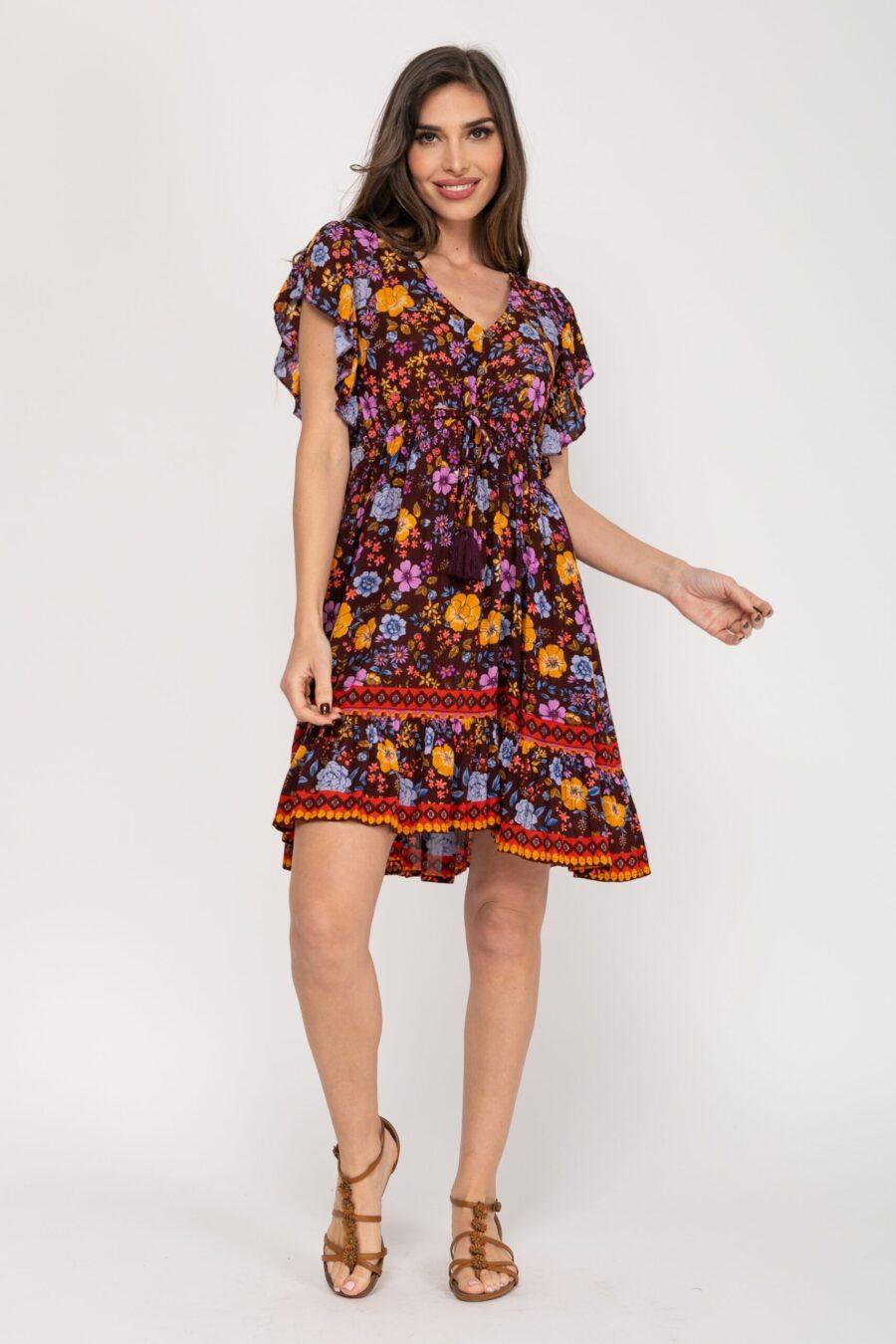 peace&love by calao VESTIDO CON ESTAMPADO DE FLORES
