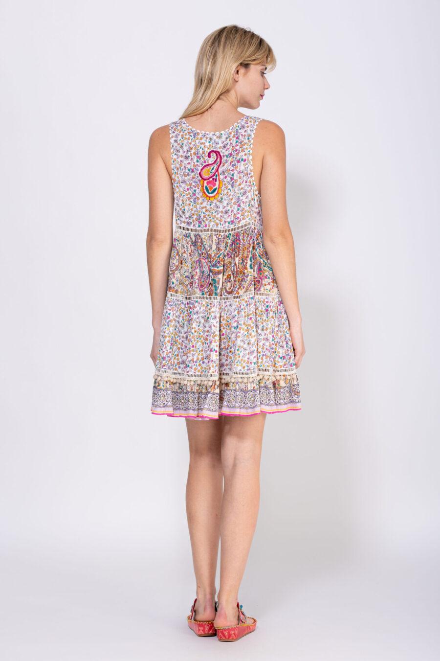 peace&love by calao VESTIDO MINI ESCOTE EN V Oferta especial de fábrica