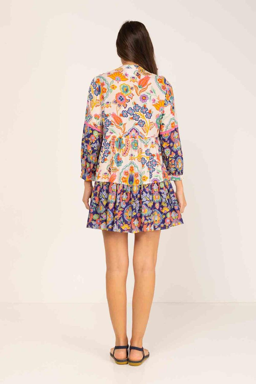 peace&love by calao TUNICA AMPLIA CON MIX DE ESTAMPADOS Superdescuento