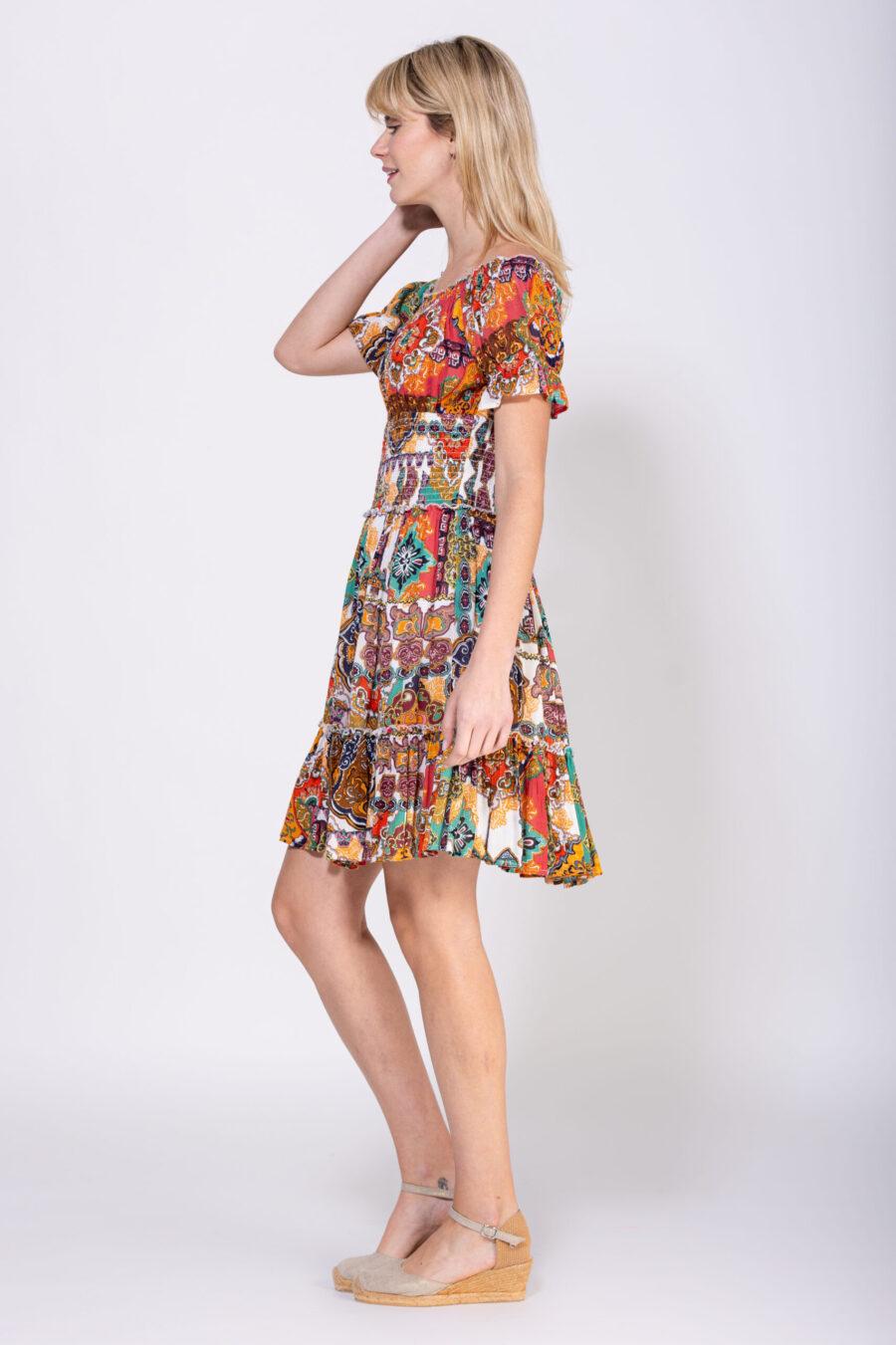 peace&love by calao VESTIDO ESTAMPADO CORTO Liquidación