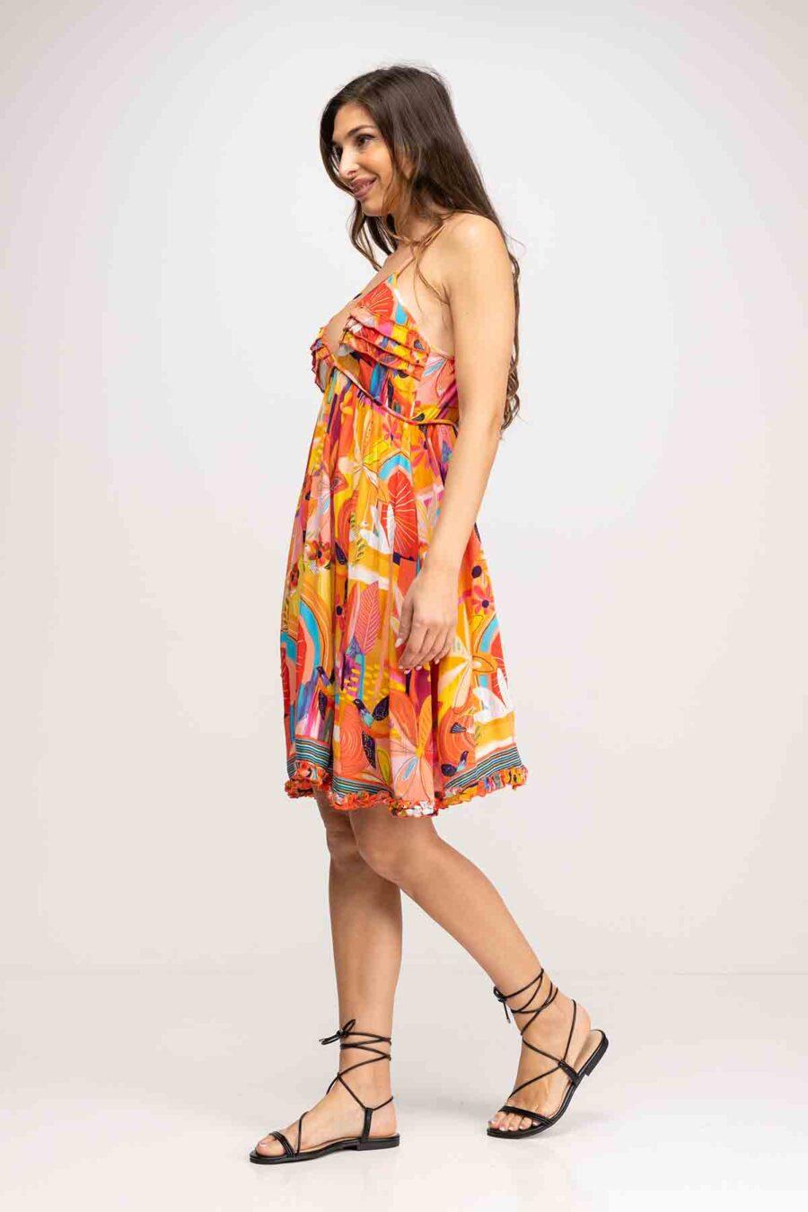 peace&love by calao VESTIDO ESTAMPADO CORTO Precios de Black Friday