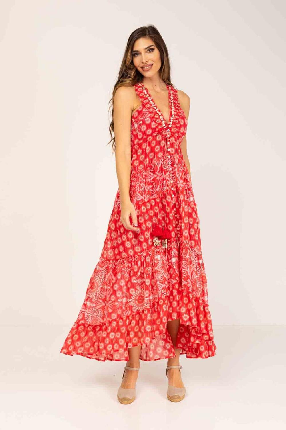 peace&love by calao VESTIDO LARGO ESTAMPADO