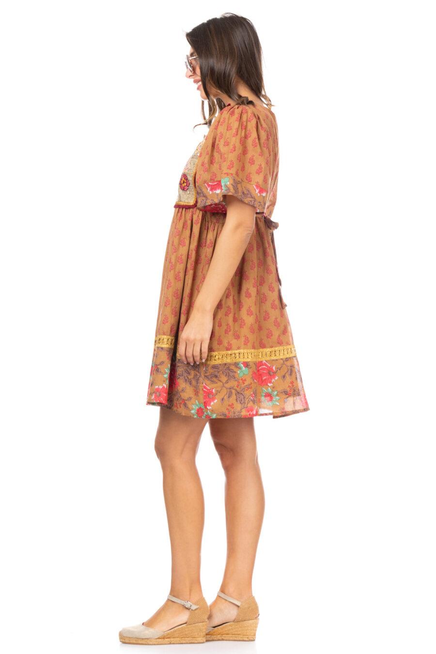 peace&love by calao VESTIDO ESTAMPADO CON BORDADO Rebajas de fin de temporada