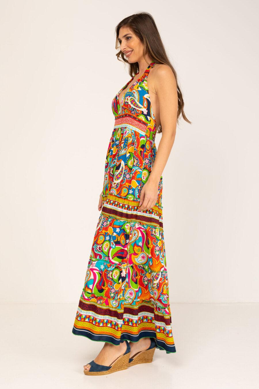 peace&love by calao VESTIDO LARGO TIRANTES AL CUELLO Devoluciones gratuitas