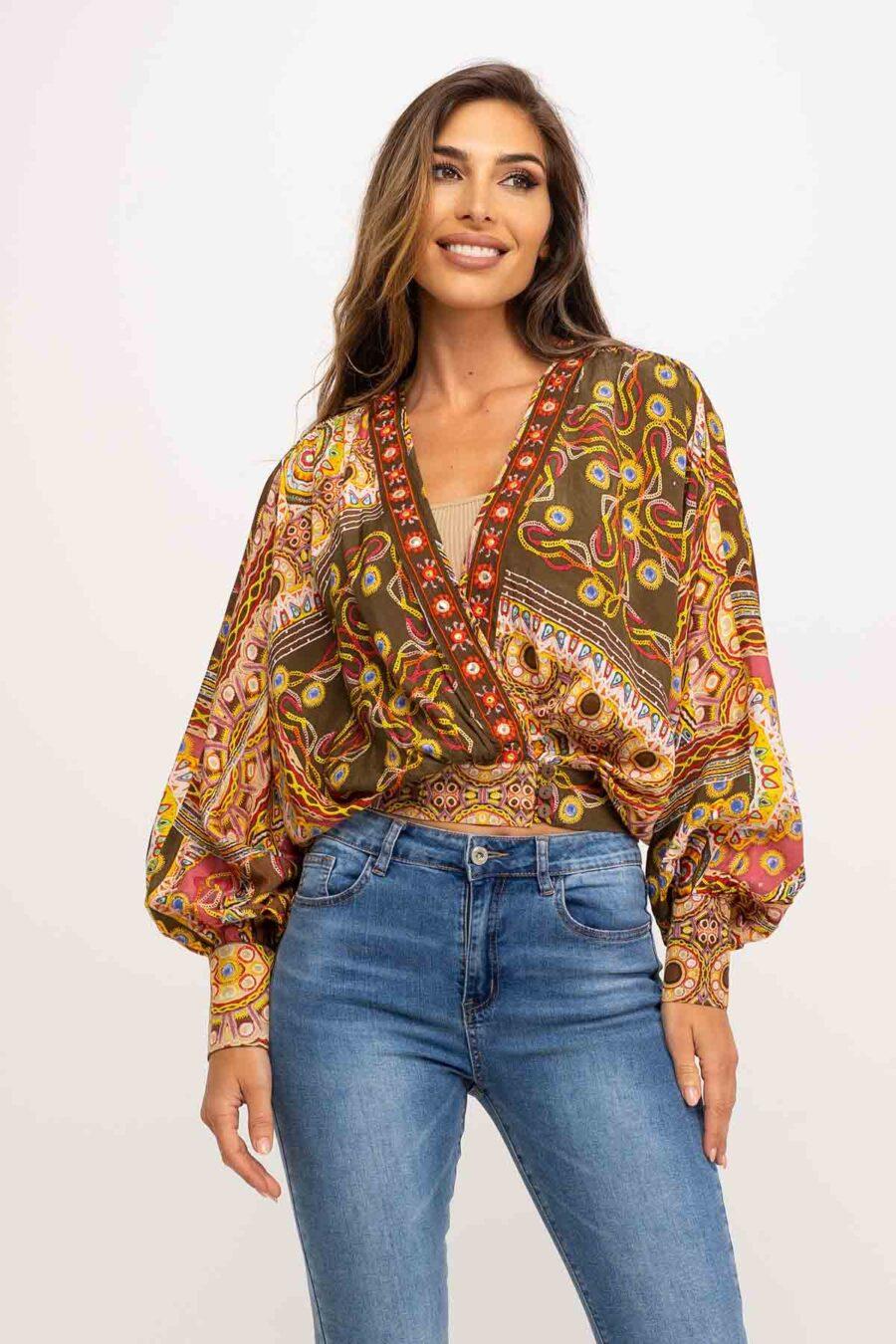 peace&love by calao BLUSA CON BORDADOS PR1095B