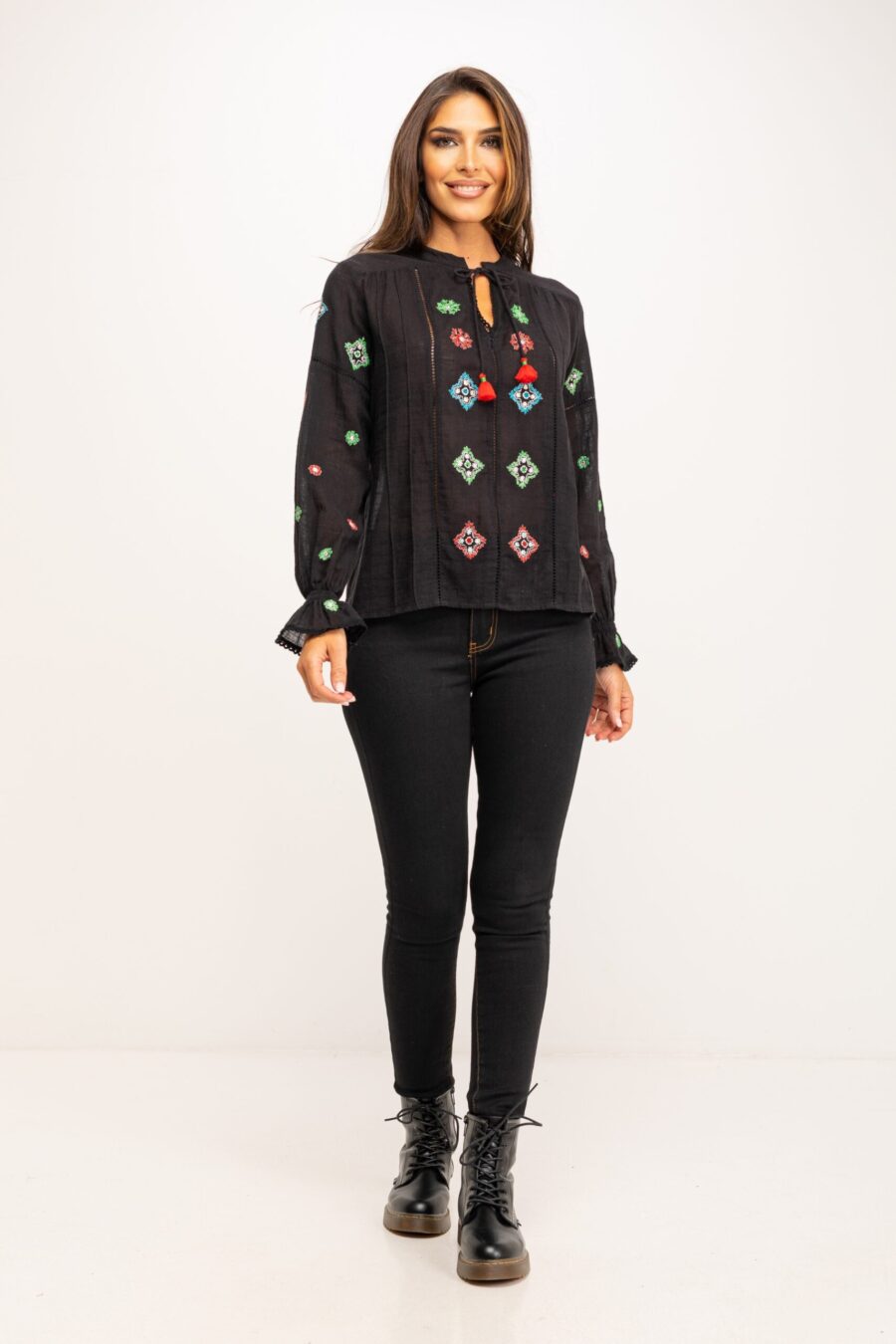 peace&love by calao BLUSA ALGODÓN RUSTICO IC1040B
