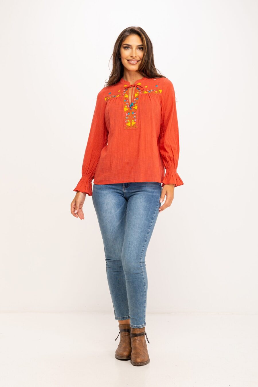 peace&love by calao BLUSA ALGODÓN RUSTICO IC1041B