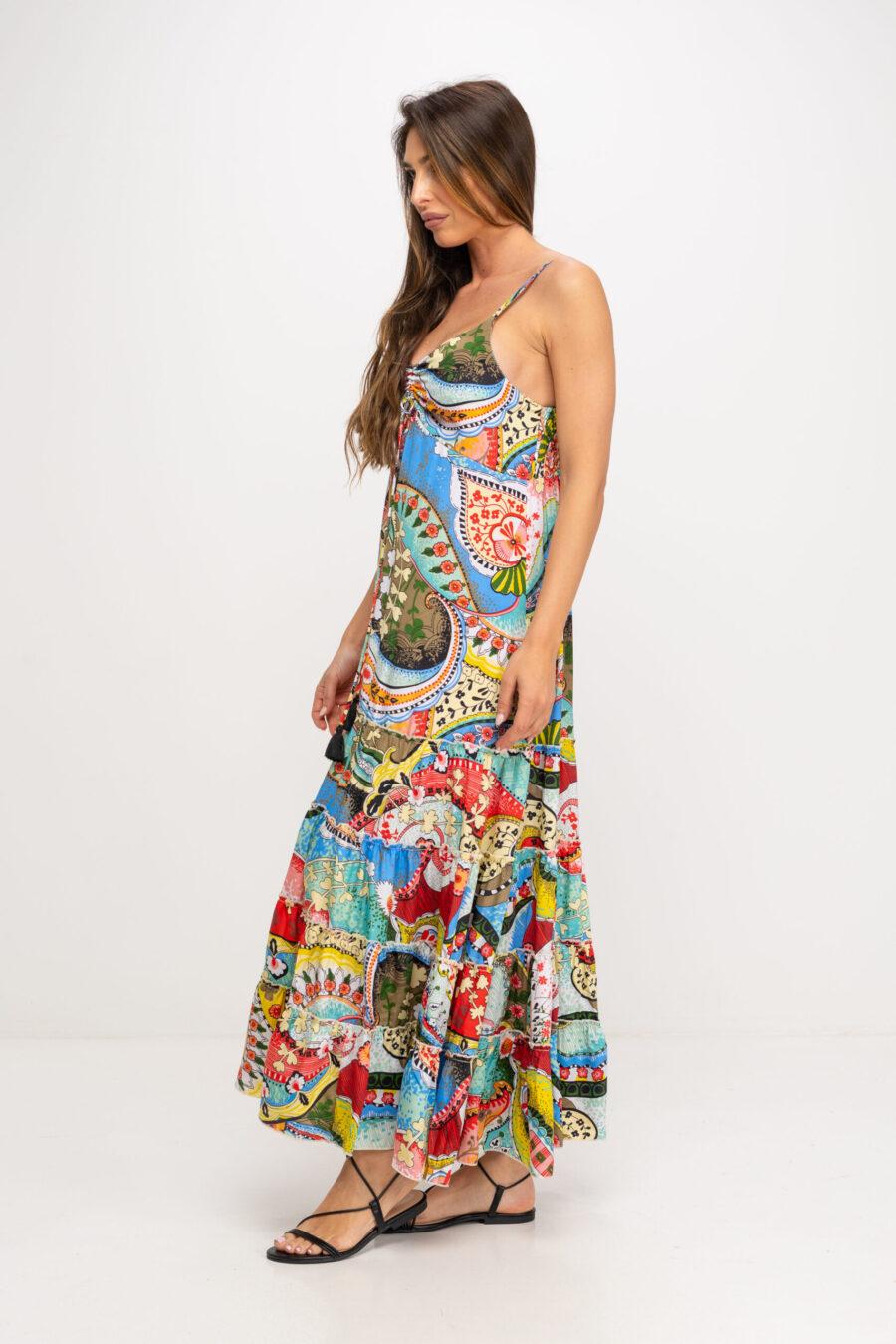 peace&love by calao VESTIDO LARGO ESTAMPADO Ofertas de temporada