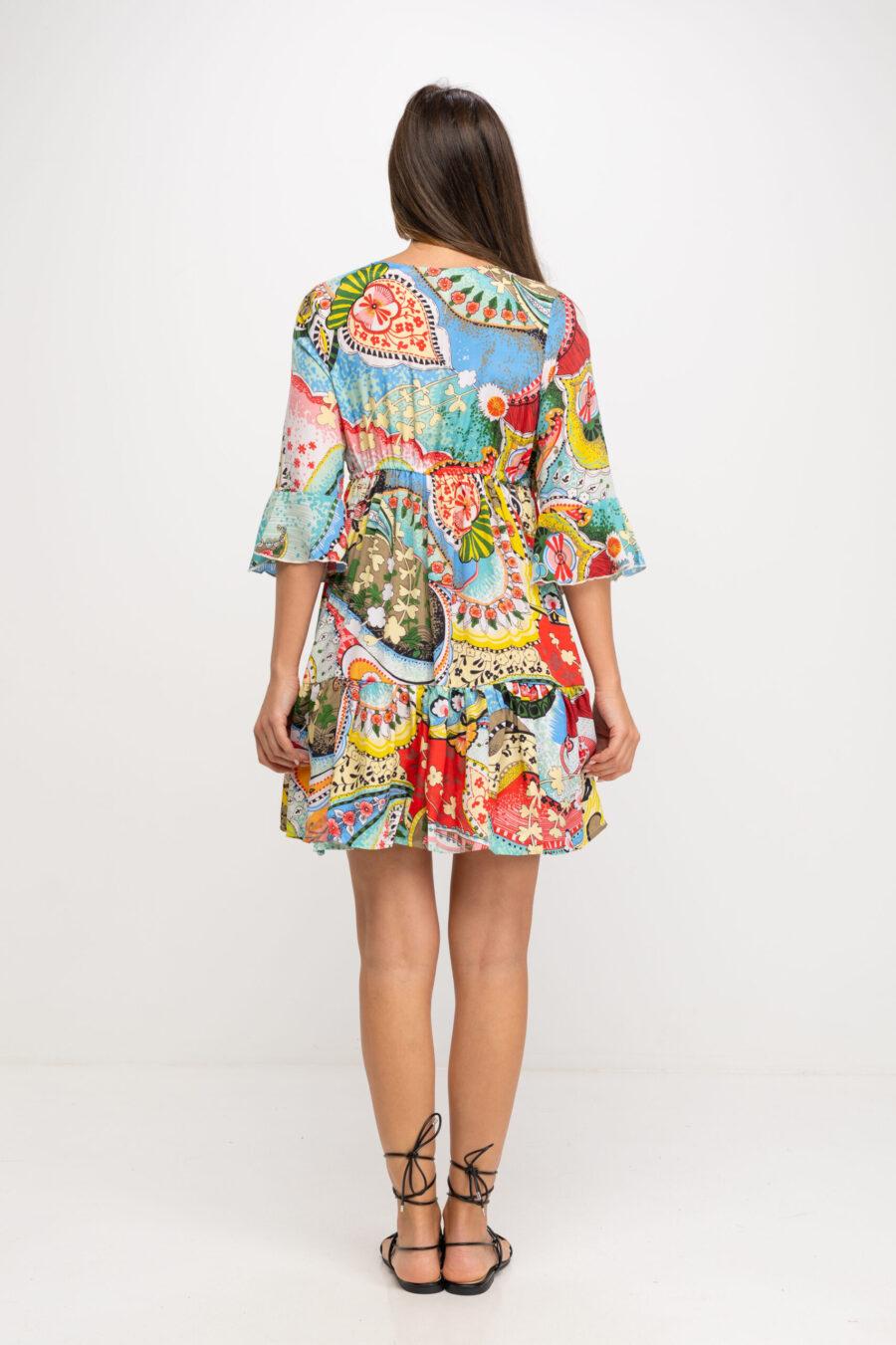 peace&love by calao VESTIDO ESTAMPADO CORTO En línea