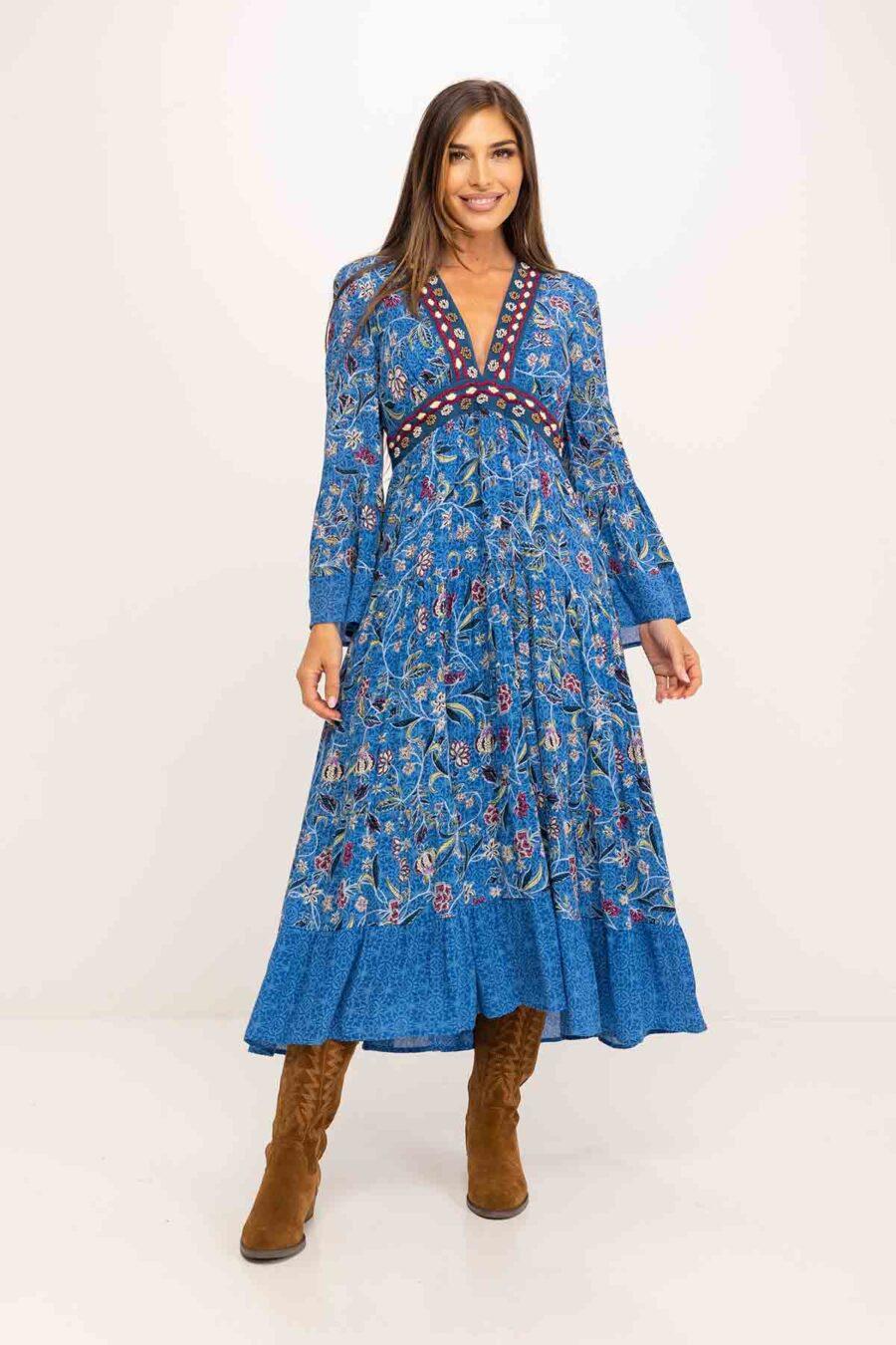peace&love by calao VESTIDO CUELLO EN UVE PR1160V