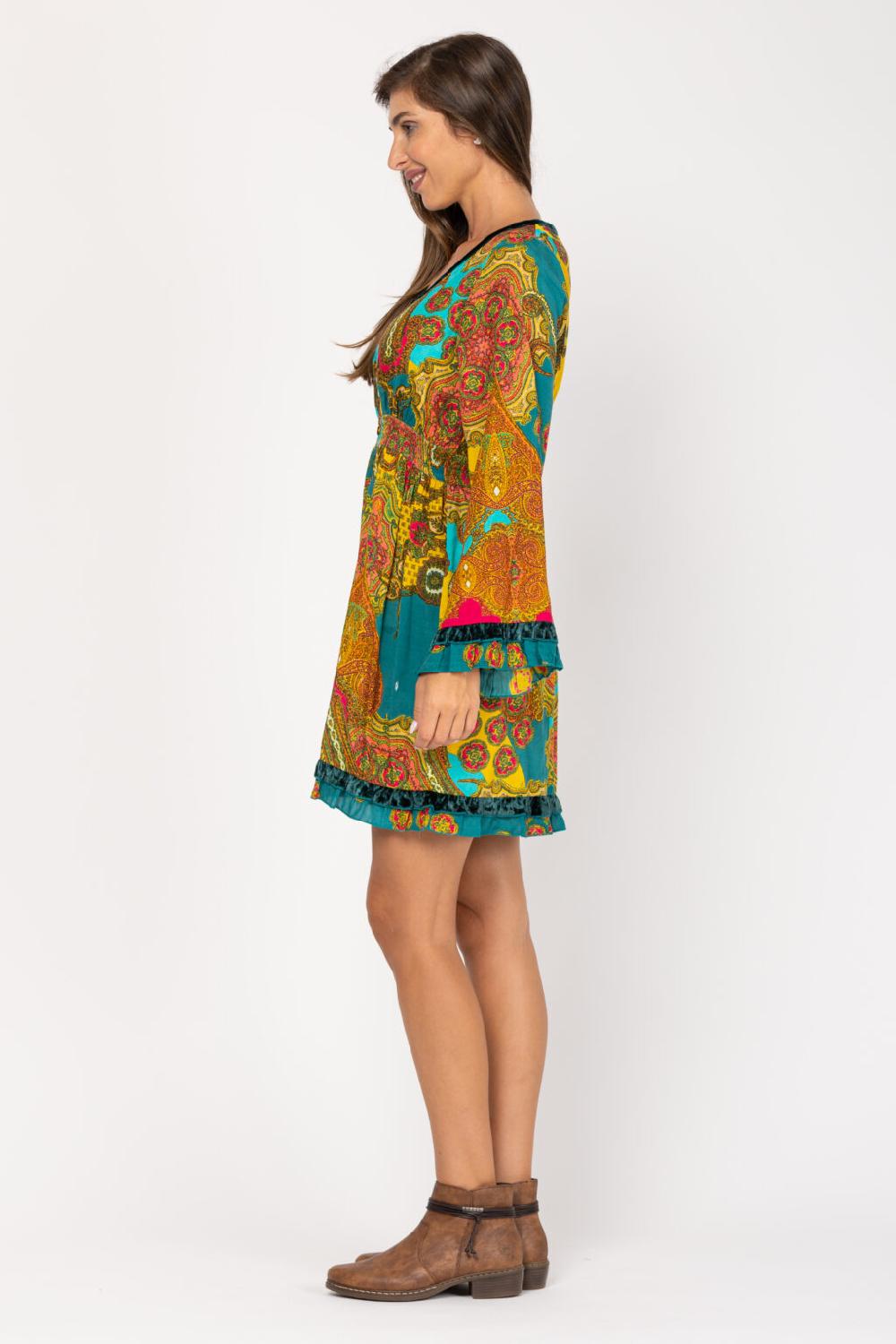 peace&love by calao VESTIDO ESTAMPADO PR8153V Promoción trimestral