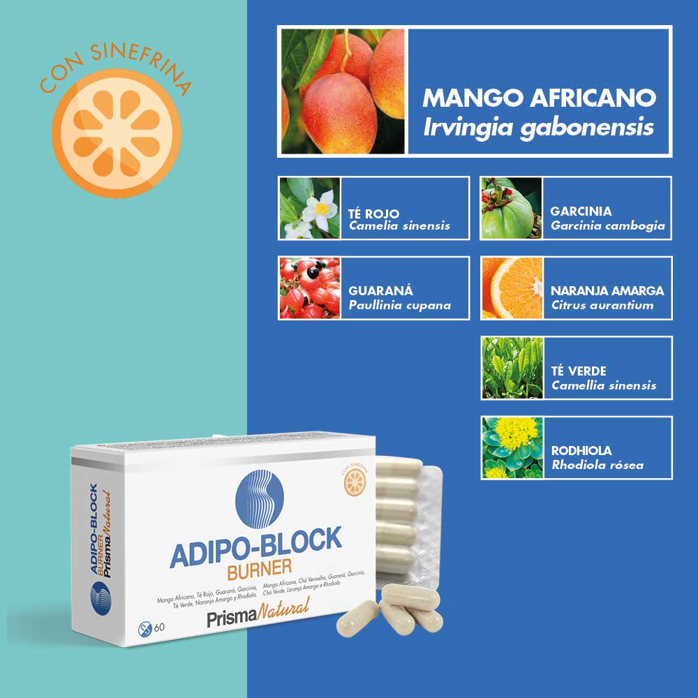 prisma natural ADIPO-BLOCK BURNER 60 pastillas Precio de fábrica