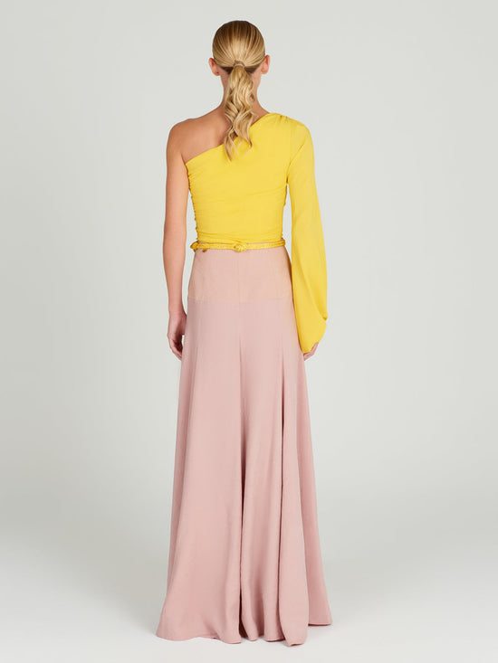 silvia tcherassi Oriana Blouse Yellow Rebajas baratas