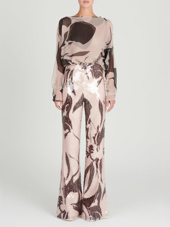 silvia tcherassi Macerata Blouse Cacao Rose Últimos 2 días