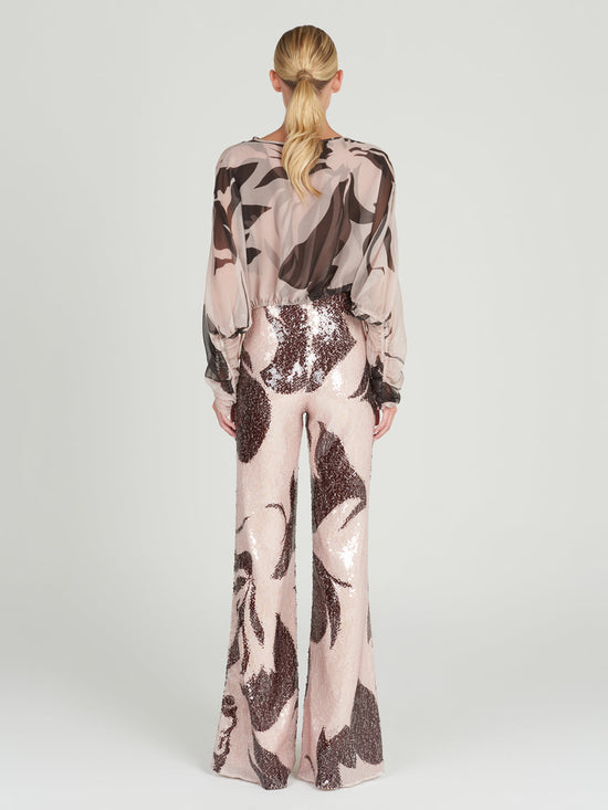 silvia tcherassi Macerata Blouse Cacao Rose Últimos 2 días