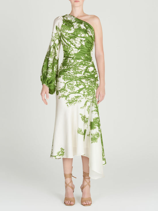 silvia tcherassi Villanova Dress Green Cyprus Libre de impuestos