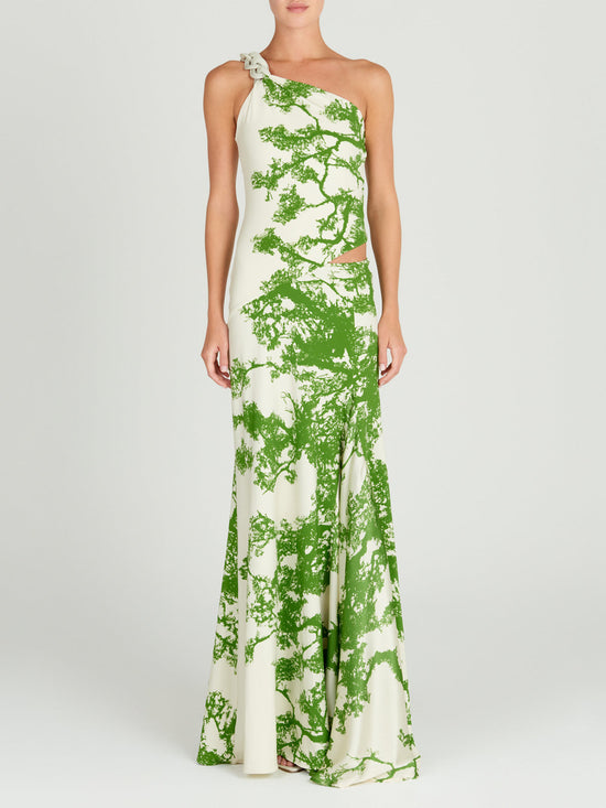 silvia tcherassi Nix Dress Green Cyprus Última moda