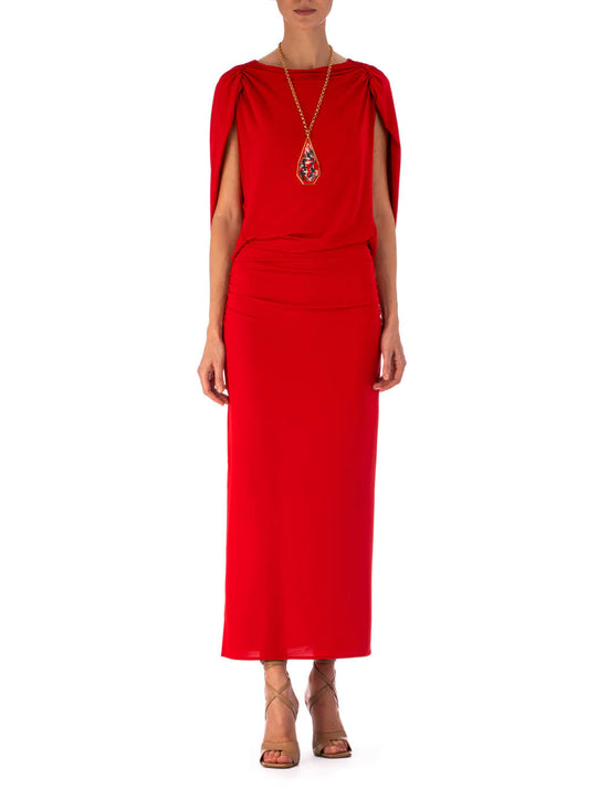 silvia tcherassi Vestido Harriet Rouge Outlet